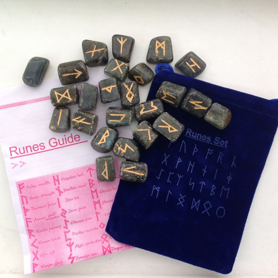 Labradorite Runes Set Labradorite Runes Set